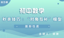 【初中数学】秒杀技巧：“对角互补”模型