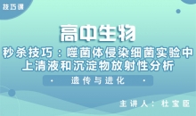 【生物】秒杀技巧：噬菌体侵染细菌实验中上清液和沉淀物放射性分析
